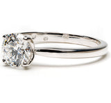 Ethically Sourced Platinum Four Claw Lab Diamond Engagement Ring