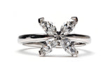 Ethically Sourced Platinum Lab Grown Diamond Petal Ring