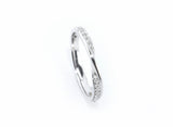 Ethically-sourced Platinum Diamond Twist Eternity Ring
