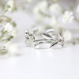 Ethically Sourced Platinum Petal Wave Ring