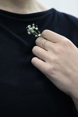 Ethically Sourced Platinum Petal Band Ring