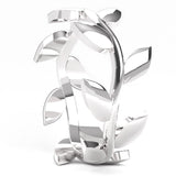 Fairtrade White Gold Petal Wave Ring