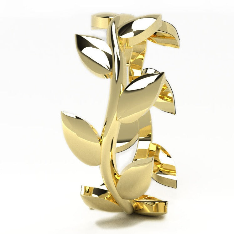 Fairtrade Yellow Gold Petal Wave Ring