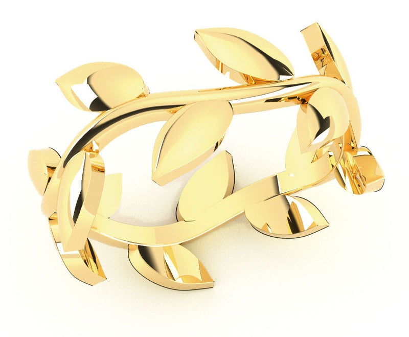 Fairtrade Yellow Gold Petal Wave Ring