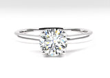 Fairtrade Silver Four Claw Solitaire Lab Grown Diamond Engagement Ring