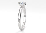 Fairtrade Silver Four Claw Solitaire Lab Grown Diamond Engagement Ring
