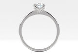 Fairtrade 18ct White Gold Four Claw Solitaire Lab Diamond Engagement Ring