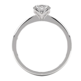 Ethically Sourced Platinum Four Claw Lab Diamond Engagement Ring