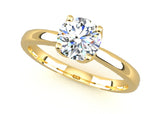Fairtrade 18ct Yellow Gold Four Claw Solitaire Lab Diamond Engagement Ring