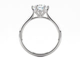 Fairtrade 9ct White Gold Six Claw Solitaire Lab Diamond Engagement Ring