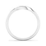 Fairtrade White Gold Twisted Wedding Ring - Jeweller's Loupe