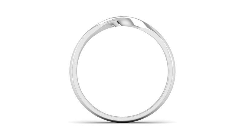 Fairtrade 18ct White Gold Twisted Wedding Ring