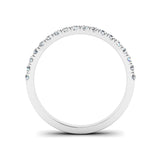 Half-Set Diamond Wedding Ring, Jeweller's Loupe