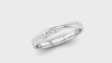 Diamond Twist Wedding Ring, Jeweller's Loupe