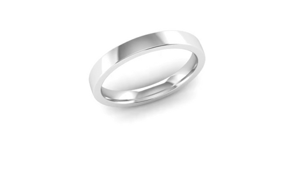 2.5mm Flat Court Wedding Ring - Jeweller's Loupe