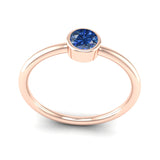 Fairtrade Rose Gold Solitaire Tanzanite December Birthstone Ring, Jeweller's Loupe