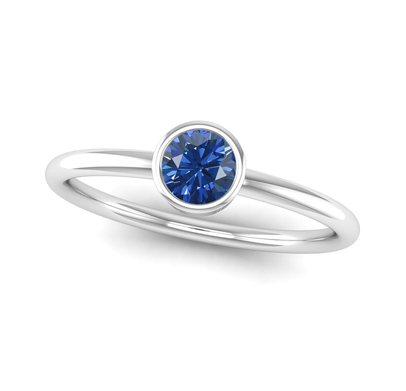 Fairtrade White Gold Solitaire Tanzanite December Birthstone Ring, Jeweller's Loupe, Jeweller's Loupe