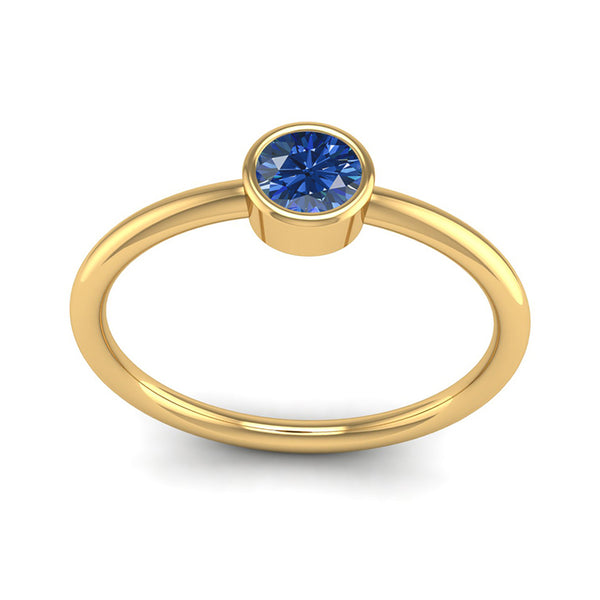 Fairtrade Yellow Gold Solitaire Tanzanite December Birthstone Ring, Jeweller's Loupe, Jeweller's Loupe