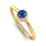 Fairtrade Yellow Gold Solitaire Tanzanite December Birthstone Ring, Jeweller's Loupe, Jeweller's Loupe
