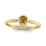 Fairtrade Yellow Gold Solitaire Citrine November Birthstone Ring, Jeweller's Loupe