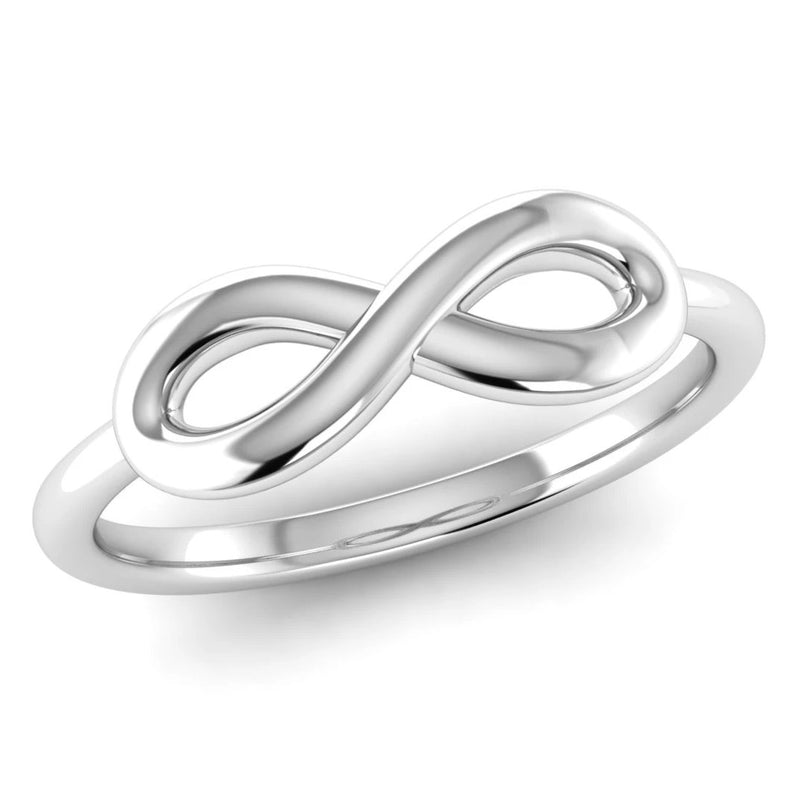 Ethically-sourced Platinum Infinity Symbol Ring - Jeweller's Loupe