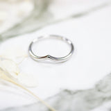 Ethically-sourced Platinum Wishbone Ring