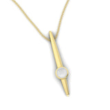 Fairtrade Gold Large HOPE Pendant with Crystal Quartz - Jeweller's Loupe