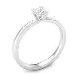 Four Claw Twist Solitaire Diamond Engagement Ring - Jeweller's Loupe