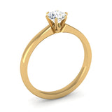 Solitaire Round Brilliant Cut Diamond Engagement Ring With A Rex Setting - Jeweller's Loupe