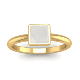 Fairtrade Gold BELIEVE Crystal Quartz Stacking Ring - Jeweller's Loupe
