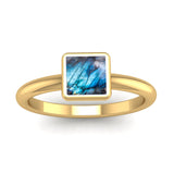 Fairtrade Gold BELIEVE Labradorite Stacking Ring - Jeweller's Loupe
