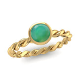 Fairtrade Gold DREAM Agate Stacking Ring - Jeweller's Loupe