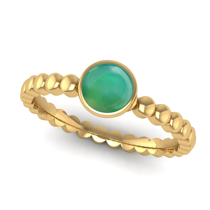 Fairtrade Gold FAITH Agate Stacking Ring - Jeweller's Loupe