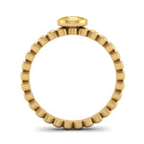 Fairtrade Gold FAITH Citrine Stacking Ring - Jeweller's Loupe