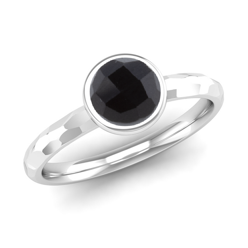 Fairtrade Gold JOY Onyx Stacking Ring - Jeweller's Loupe