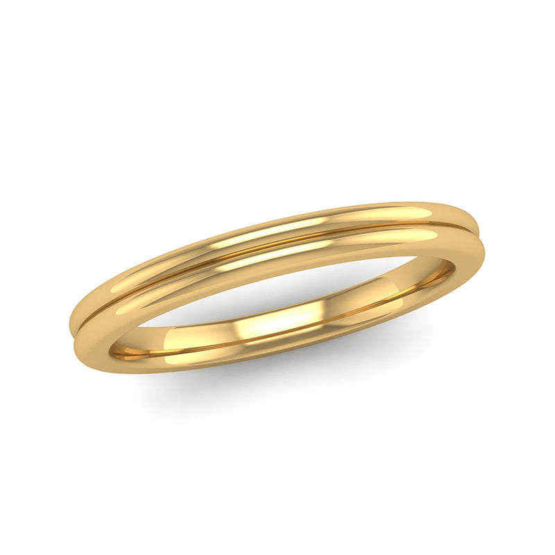 Fairtrade Gold TRUST Double Band Stacking Ring - Jeweller's Loupe
