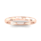 Fairtrade Gold JOY Hammered-effect Stacking Ring - Jeweller's Loupe