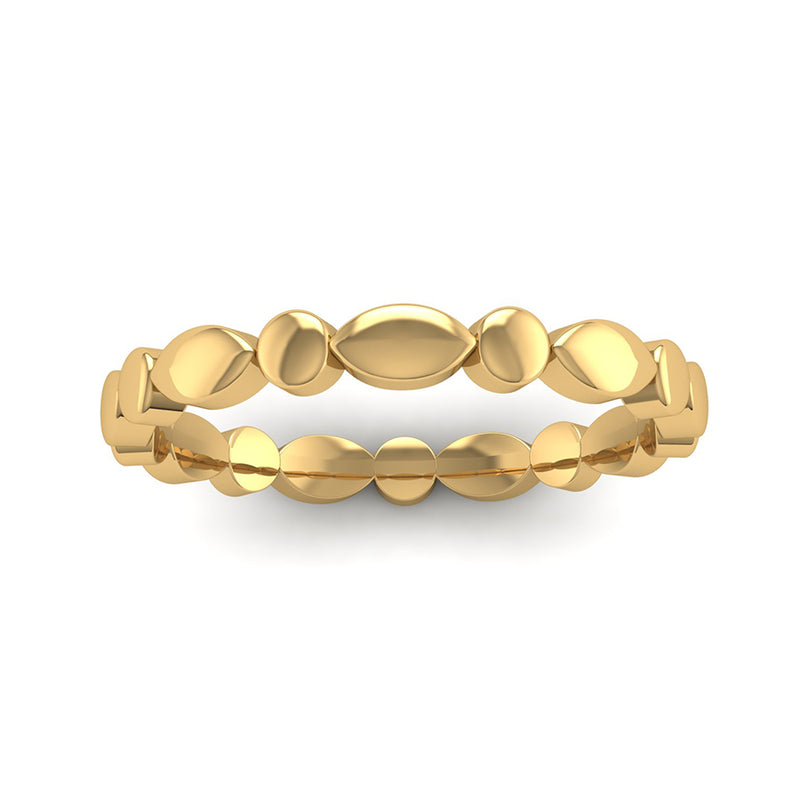 Fairtrade Gold WISH Scalloped Stacking Ring - Jeweller's Loupe