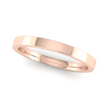 Fairtrade Rose Gold 2mm Flat Court Wedding Ring - Jeweller's Loupe