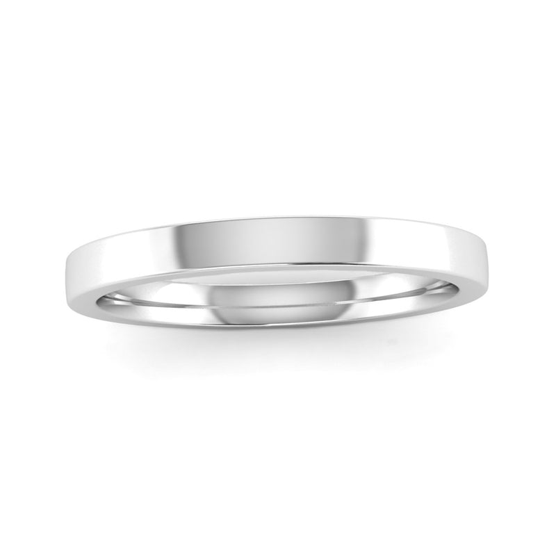 2mm Flat Court Wedding Ring - Jeweller's Loupe