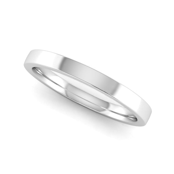 2mm Flat Court Wedding Ring - Jeweller's Loupe