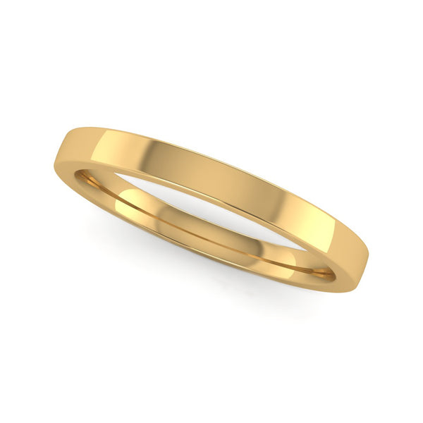 Fairtrade Yellow Gold 2mm Flat Court Wedding Ring - Jeweller's Loupe