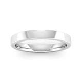Ethically-sourced Platinum 2.5mm Flat Court Wedding Ring - Jeweller's Loupe