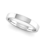 Fairtrade White Gold 2.5mm Flat Court Wedding Ring - Jeweller's Loupe