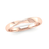 Fairtrade Rose Gold Twisted Wedding Ring - Jeweller's Loupe
