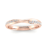 Diamond Set Twisted Eternity Ring - Jeweller's Loupe