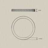 Ethically-sourced Platinum Grain Set Diamond Wedding Ring with Border