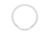 Ethical White Gold 3mm Flat Court Wedding Ring