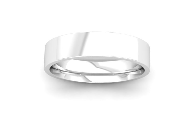 Ethical Platinum 5mm Flat Court Wedding Ring