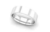 Ethical Platinum 6mm Flat Court Wedding Ring